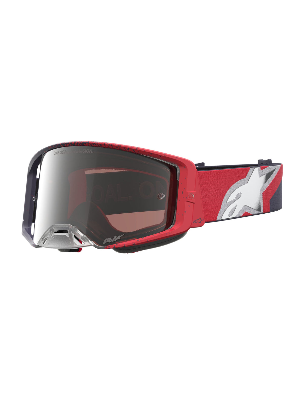 Alpinestars Goggle Supertech Hiten Black Red Mirror Silver