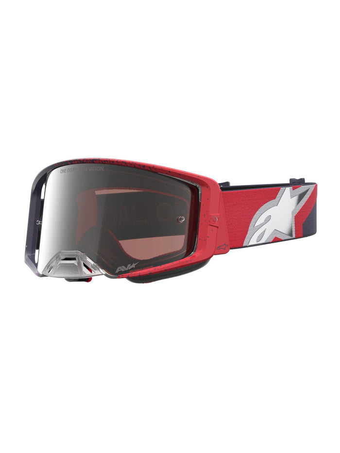 Alpinestars Goggle Supertech Hiten Black Red Mirror Silver