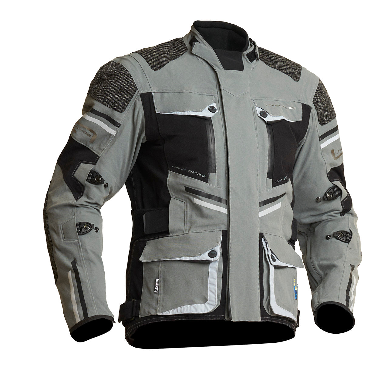 Lindstrands Textile Jacket Sunne Grey/Black