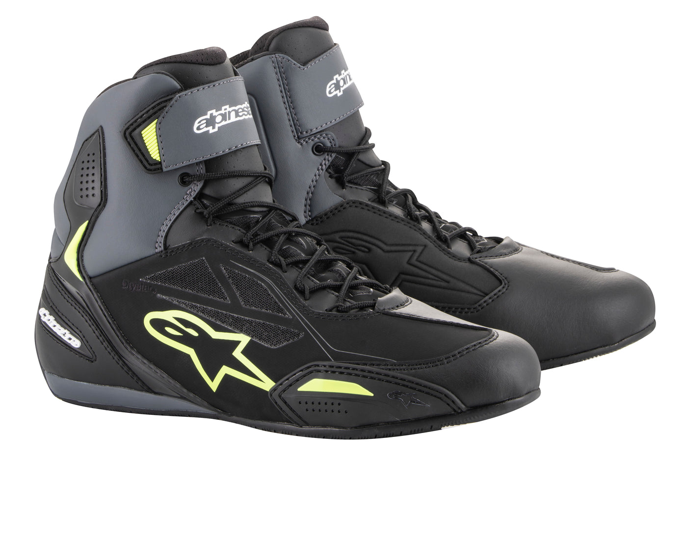 Alpinestars Shoe Faster-3 Drystar Black/Yellow fluo