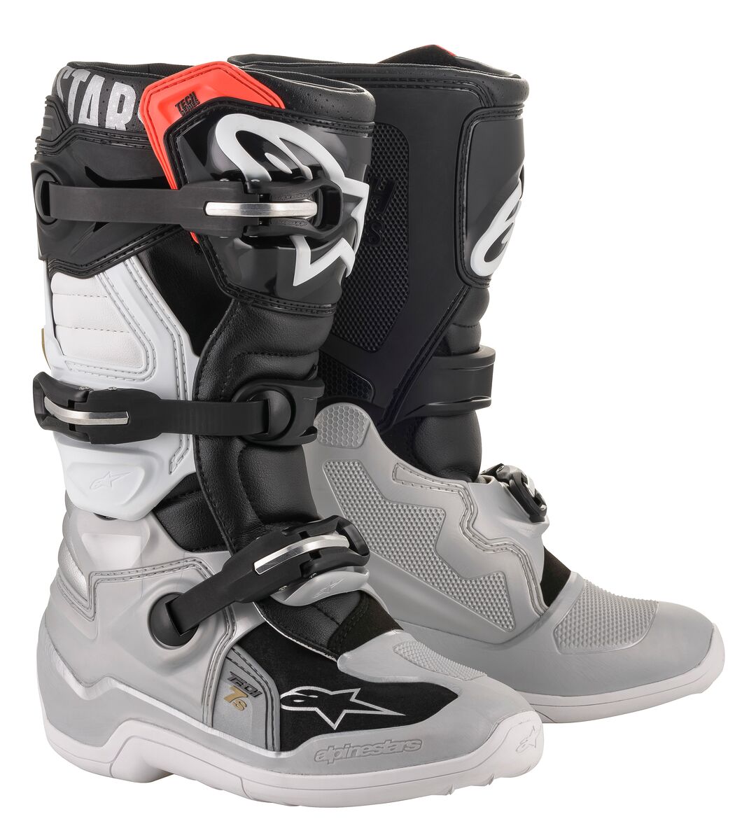 Alpinestars Boot Tech 7s junior Blk/Sil/Wht/Gold