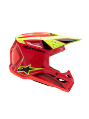 Alpinestars Helmet SM3 Youth Fray Red/Yellow Fluo/Black