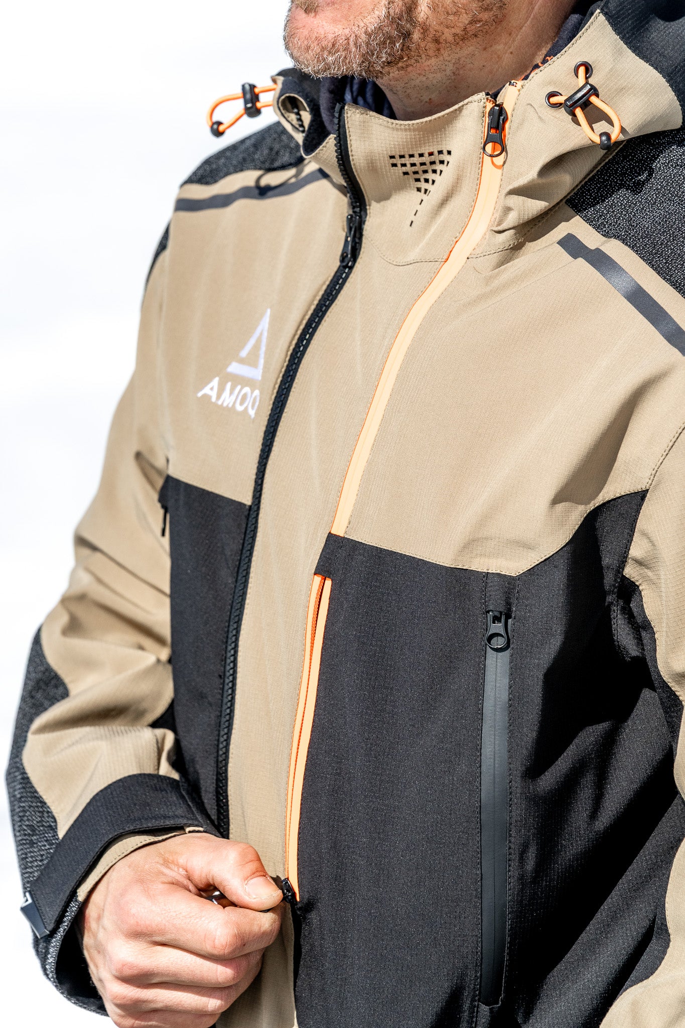 AMOQ Flex Light Jacket Beige/Black