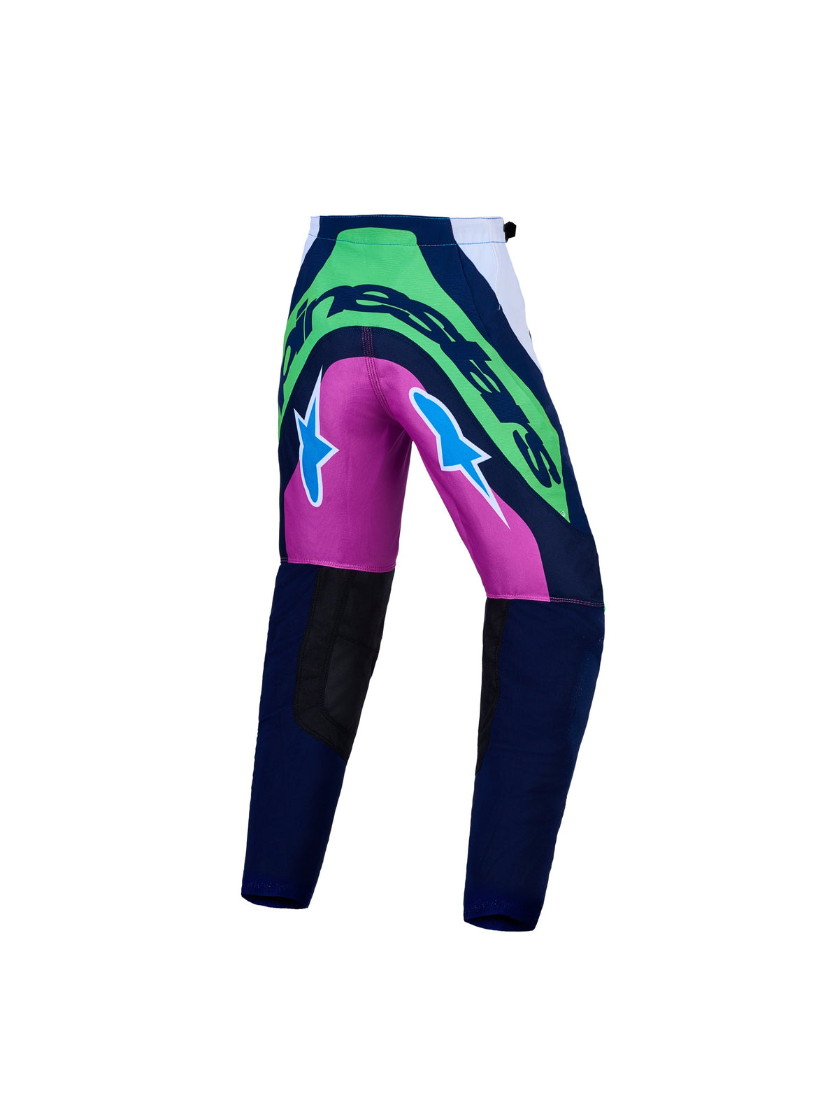 Alpinestars Pants Youth Supertech Maven White/Blue/Green Fluo