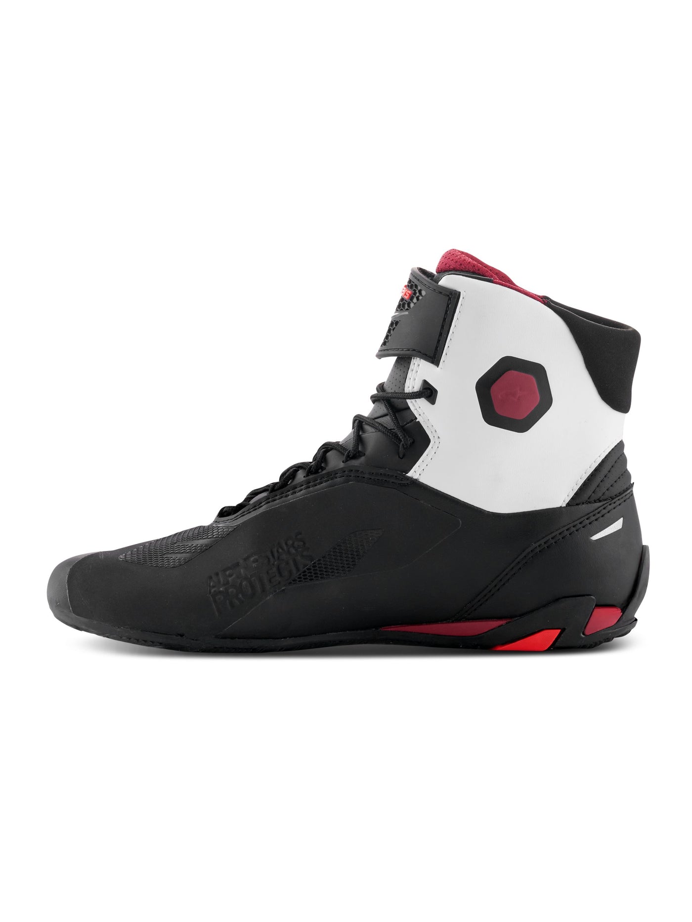 Alpinestars Shoe Faster-4 Black/White/Dark Red