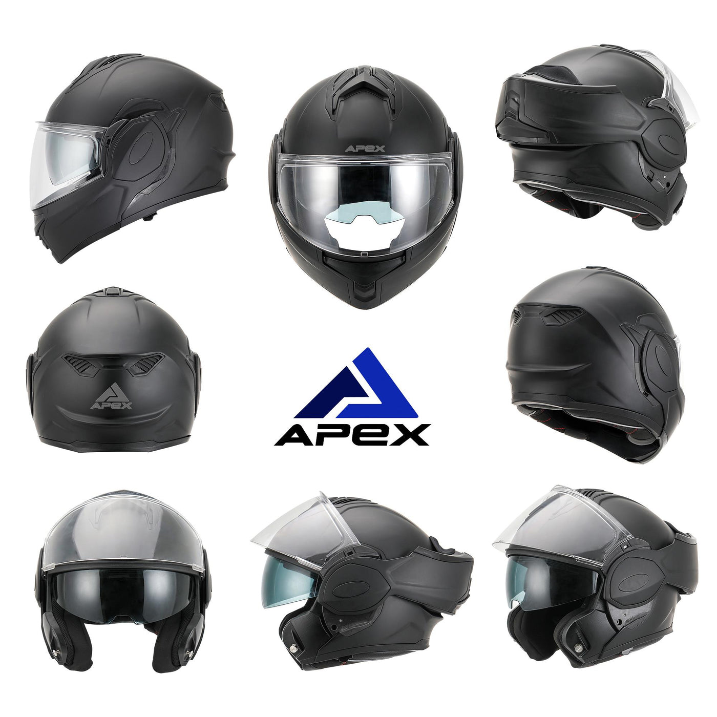 AMOQ Helmet MI200 mattblack