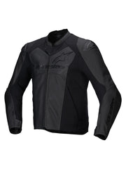 Alpinestars Leather Jacket Faster v3 Airflow Black/Black