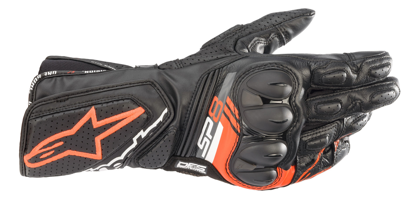 Alpinestars Glove SP-8 v3 Black/Fluo Red
