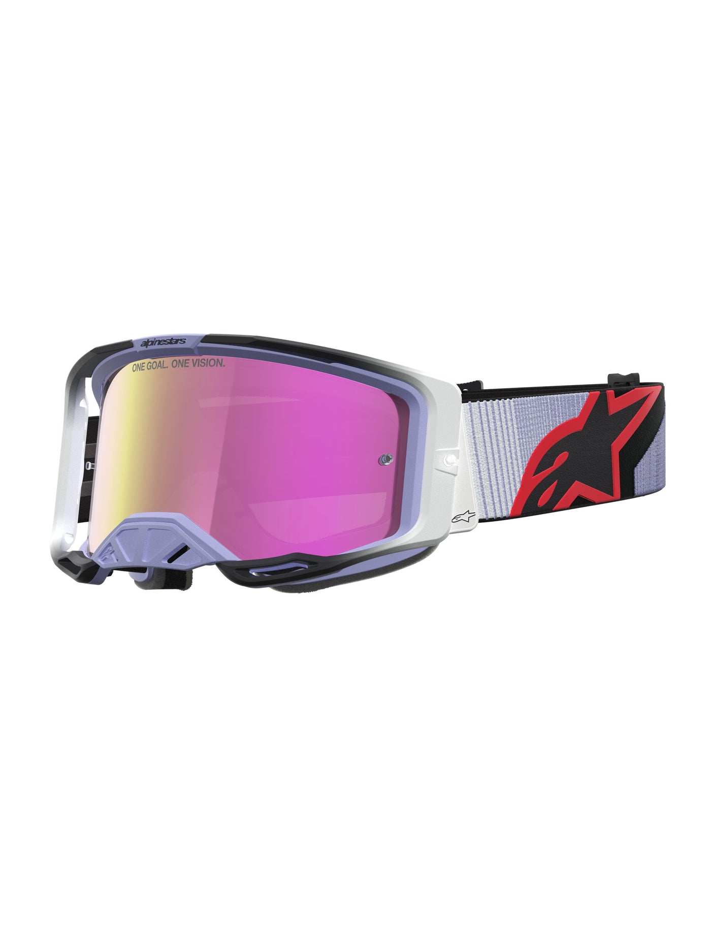 Alpinestars Goggle Vision 8 Maven Lavender Black Mirror Pink