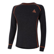 AMOQ 100% Merino Base Layer Jersey Gray/Orange