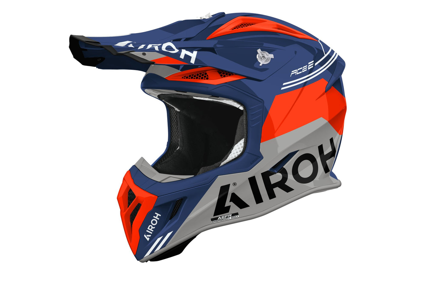 Airoh Helmet Aviator Ace 2 Fury Cerulean gloss
