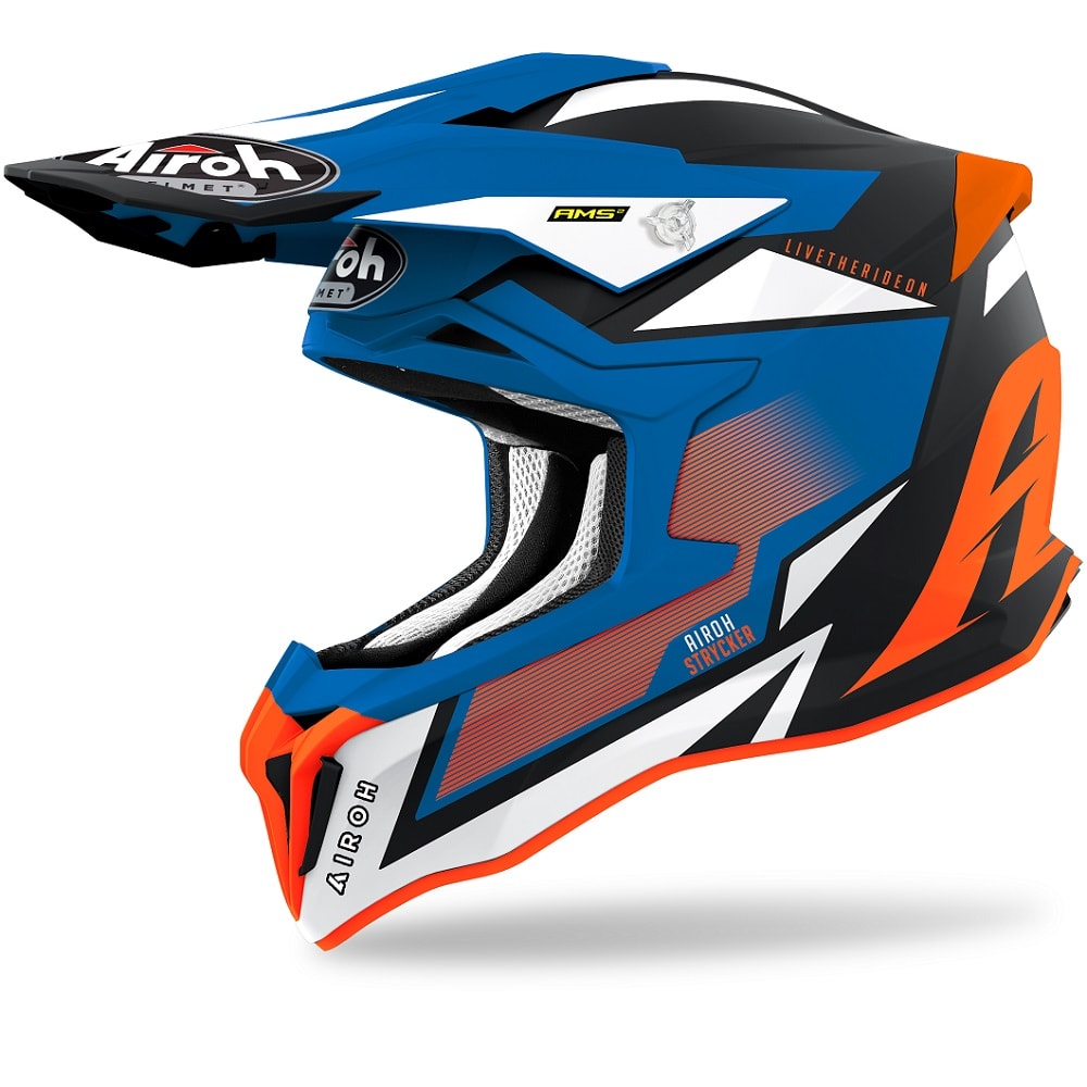 Airoh Helmet Strycker Axe orange/blue matt L