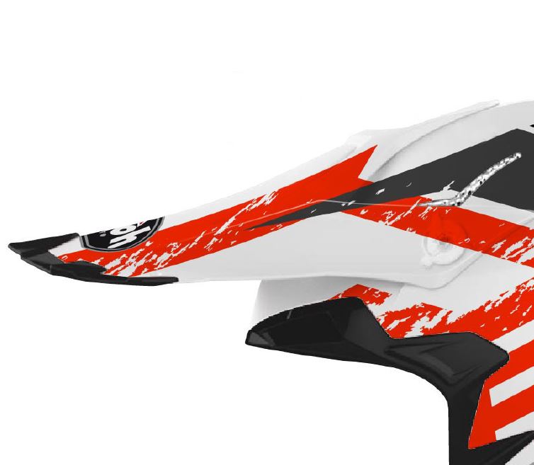Airoh Terminator Open Vision Peak Hanger red matt