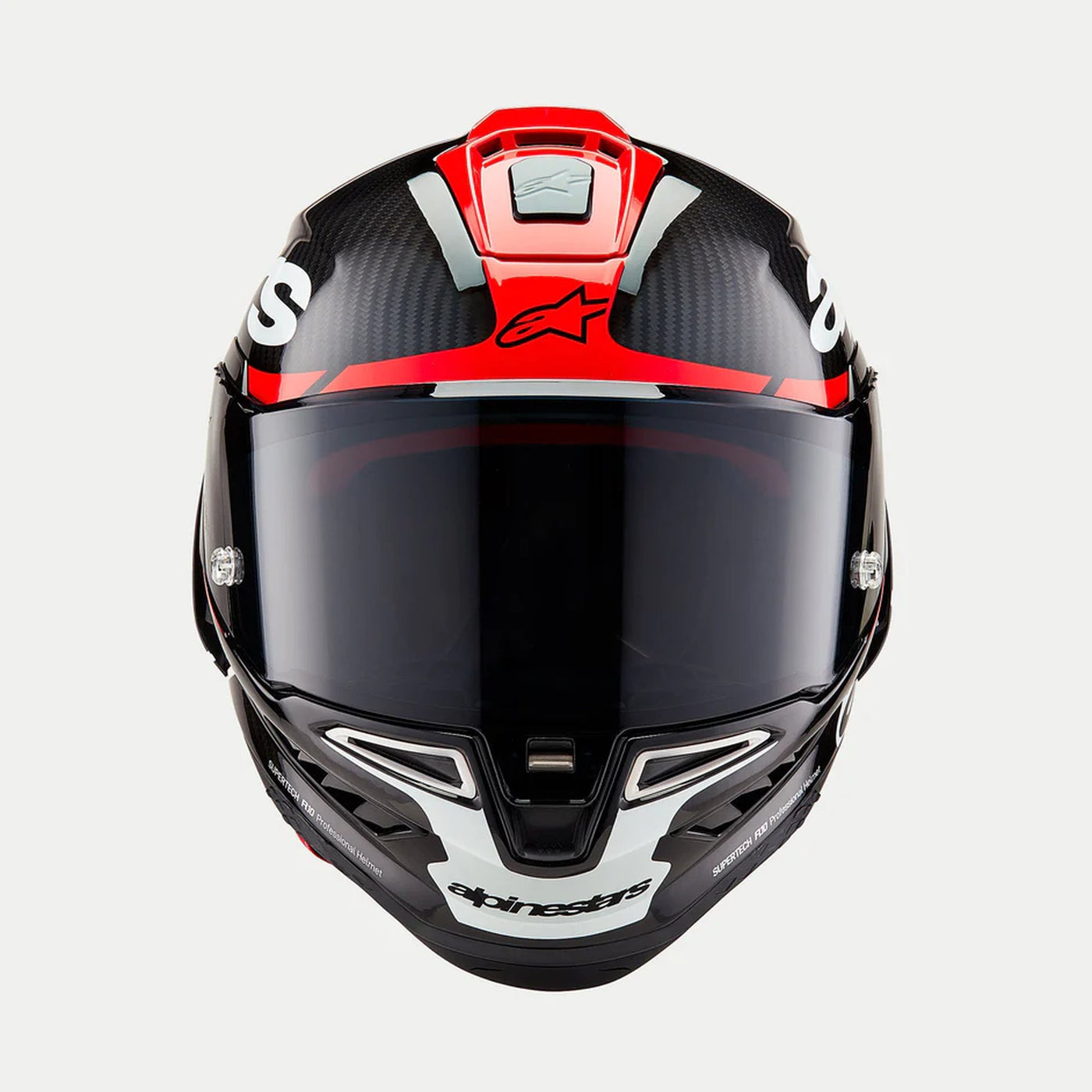 Alpinestars Helmet Supertech R10 Element Black/Carb/Fluo Red/White