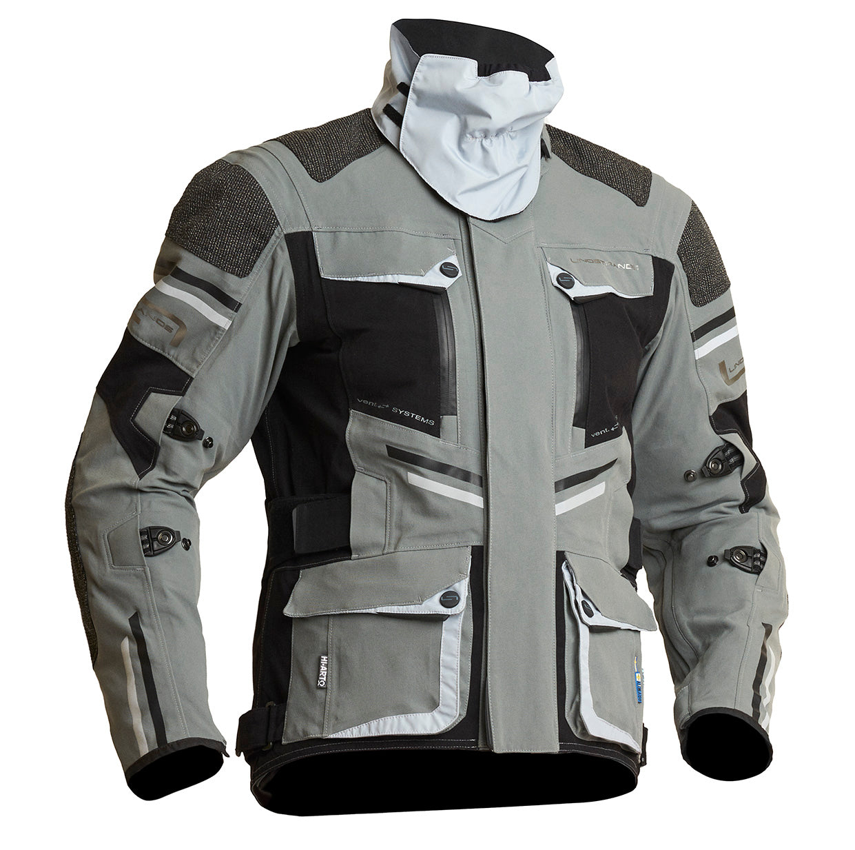 Lindstrands Textile Jacket Sunne Grey/Black