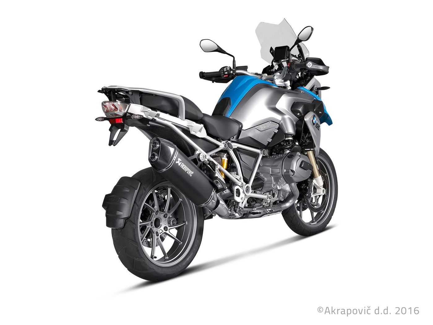Akrapovic Slip-On Line (Titanium) Black R1200GS/Adventure 2013-16