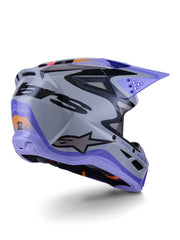 Alpinestars Helmet S-M3 Jettson Gray/Purple/Black