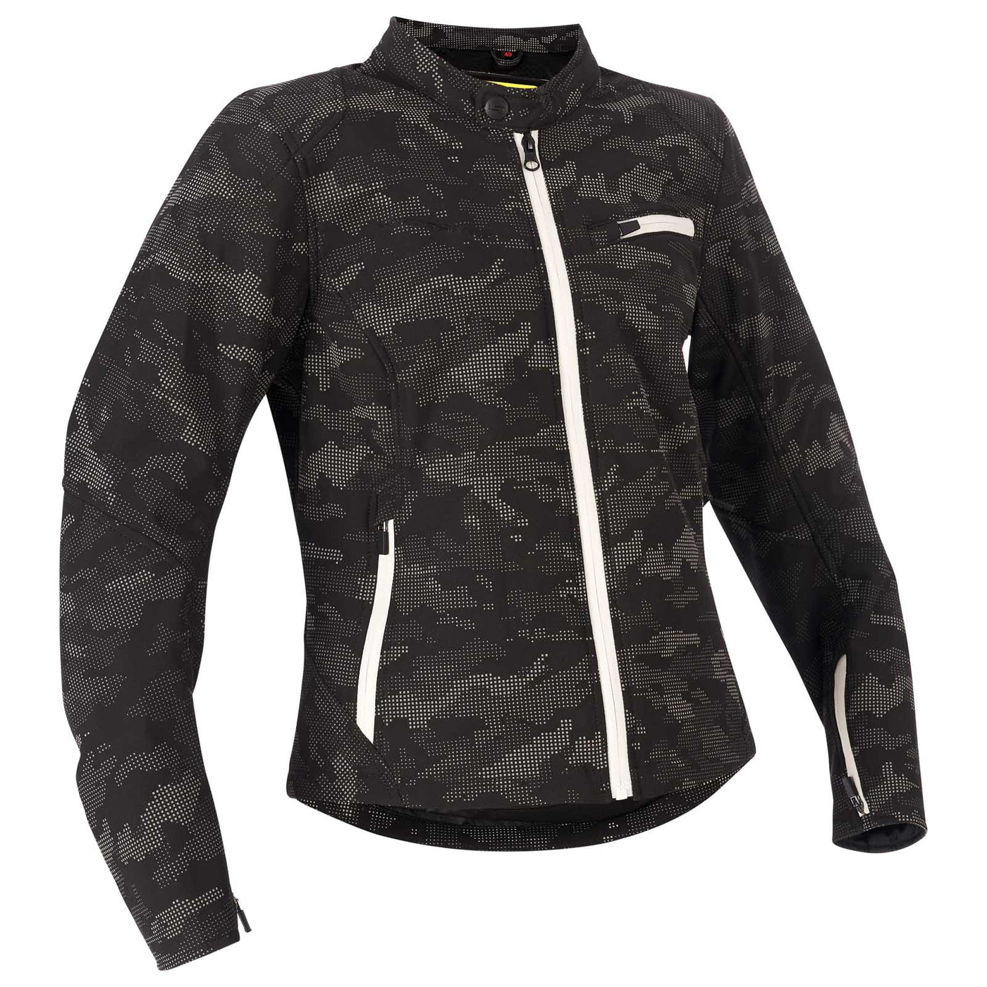 Lindstrands Textile jacket Fryken Woman Black/reflecting pattern