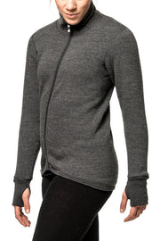 Woolpower Full zip 400 Merino Mid layer Jacket grey