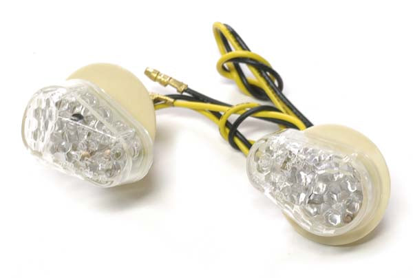 Hyper Winkers led transp/orange pair