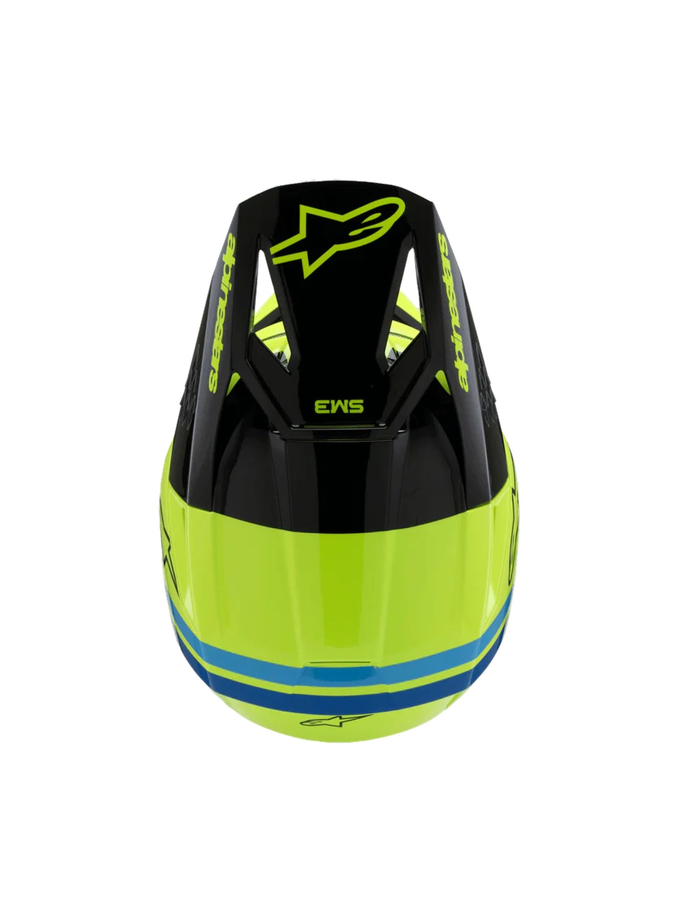 Alpinestars Helmet SM3 Youth Radium Yellow Fluo/Black/Blue