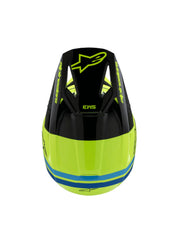 Alpinestars Helmet SM3 Youth Radium Yellow Fluo/Black/Blue