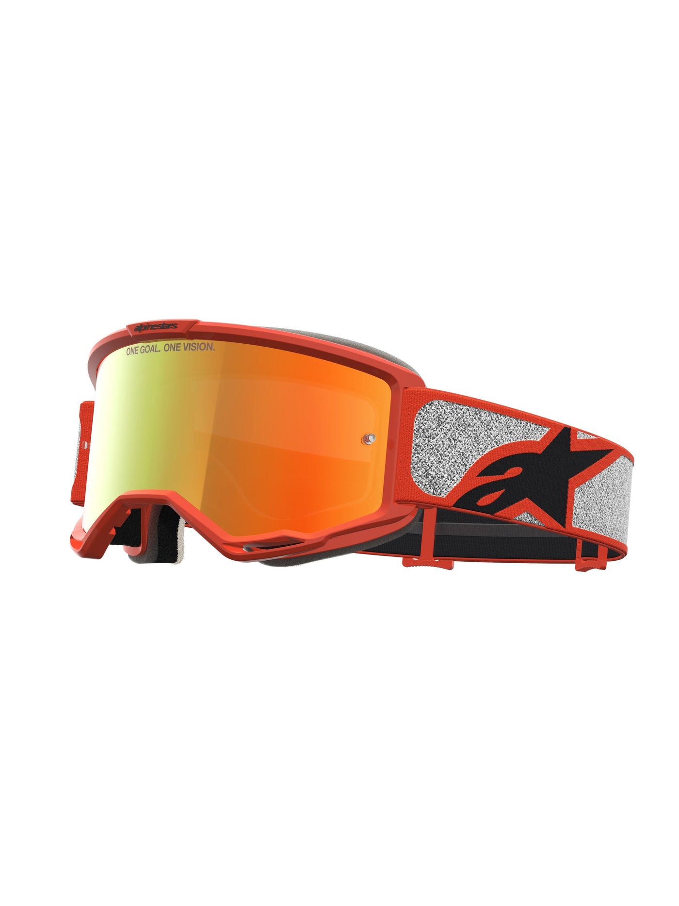 Alpinestars Goggle Vision 5 Rora Silver Orange Mirror Red