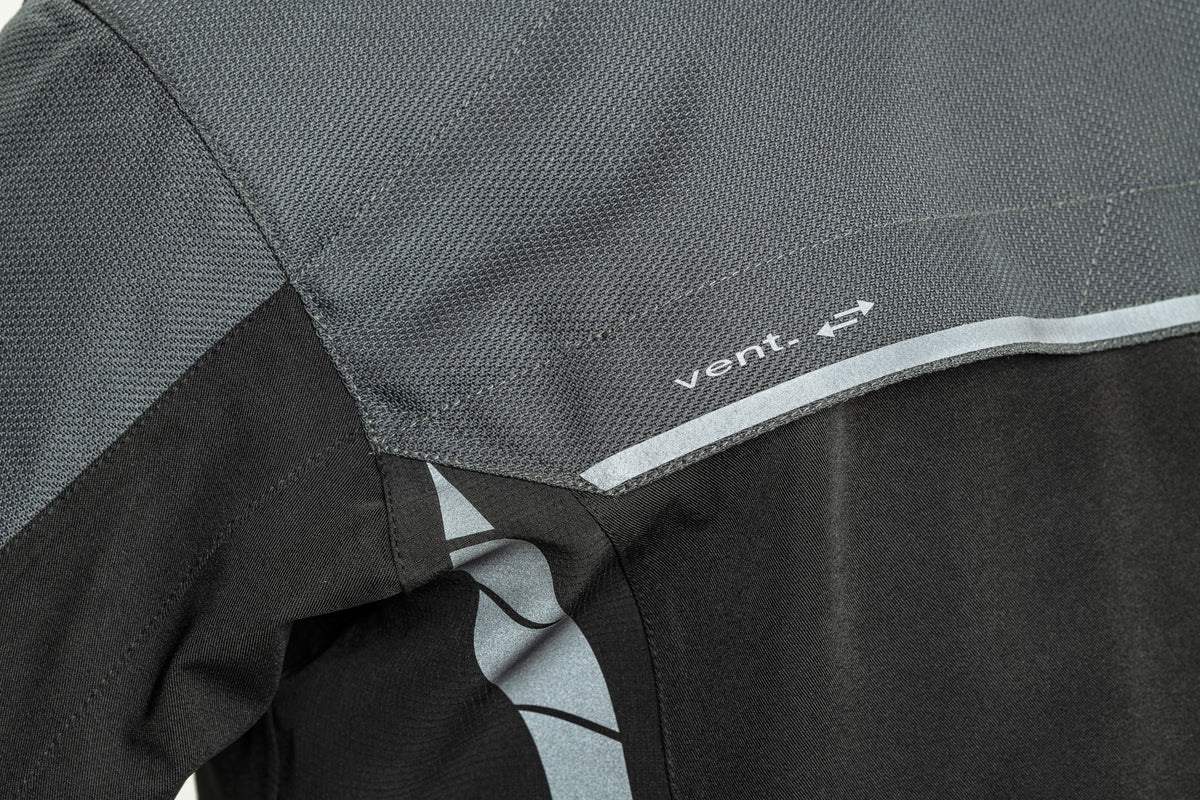 Lindstrands textile jacket Bydalen Black/steel grey