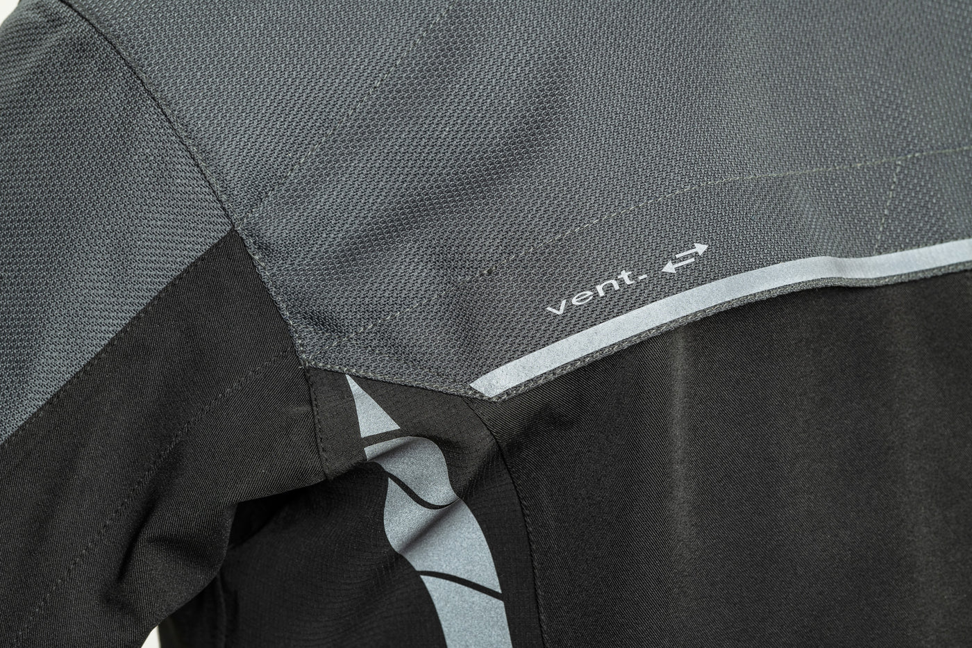 Lindstrands textile jacket Bydalen Black/steel grey