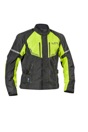 Lindstrands textile jacket Lomsen Black/HV yellow