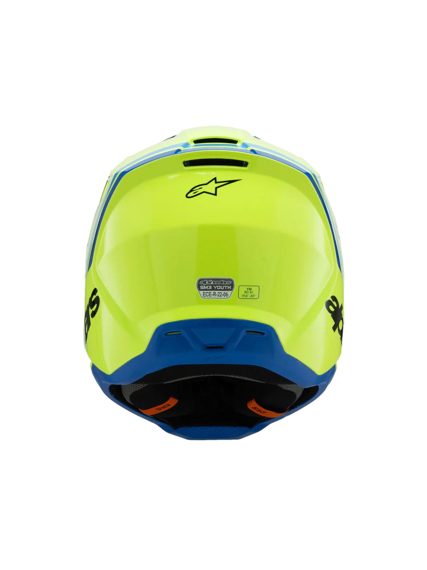 Alpinestars Helmet SM3 Youth Radium Yellow Fluo/Black/Blue