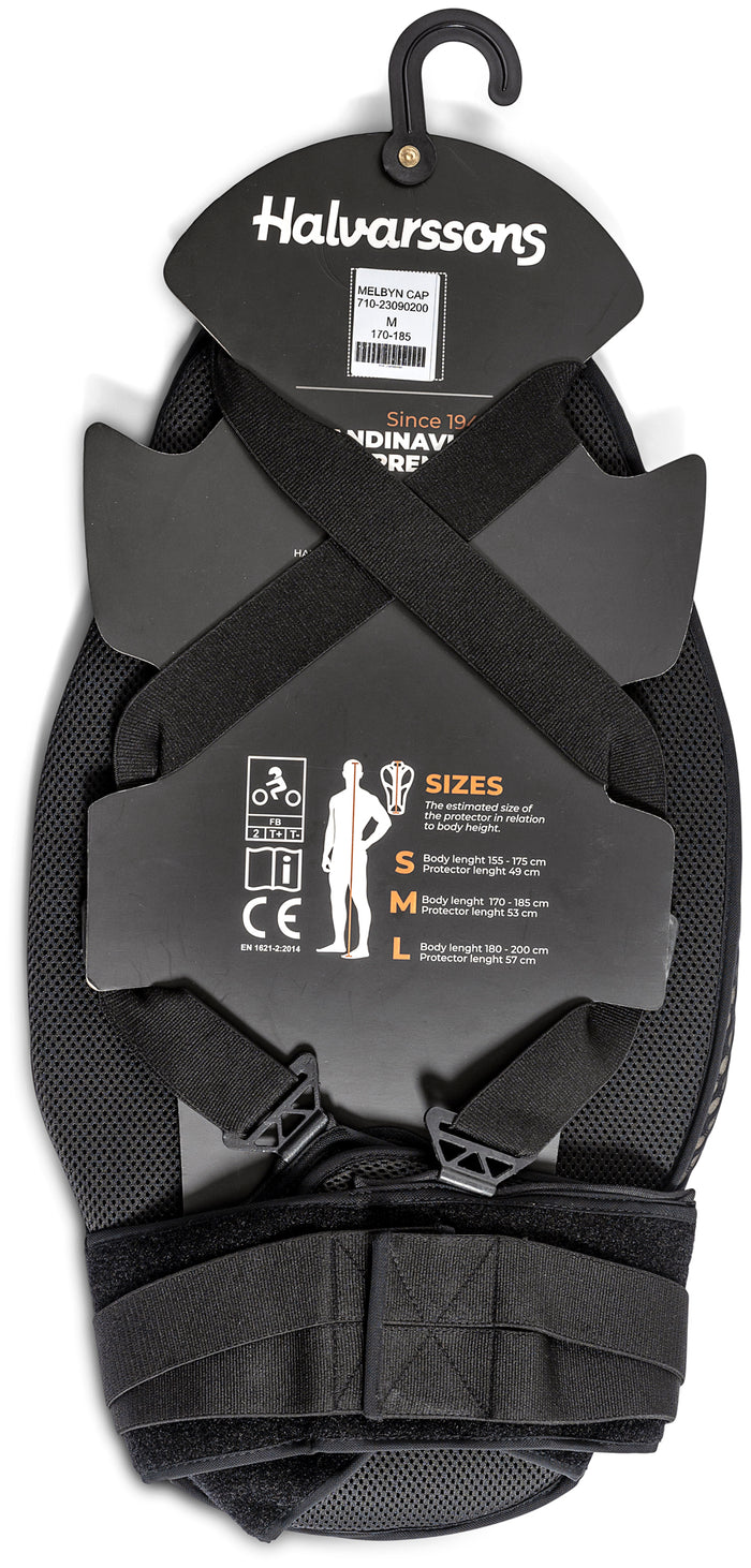 Halvarssons Back protector Melbyn Cap Black