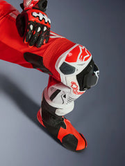 Alpinestars Leather suite 1-pcs GP Tech v5 Fluo Red/White