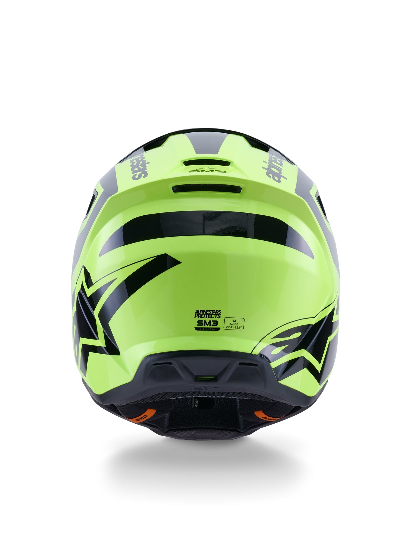 Alpinestars Helmet S-M3 Heat Fluo Yellow/Black