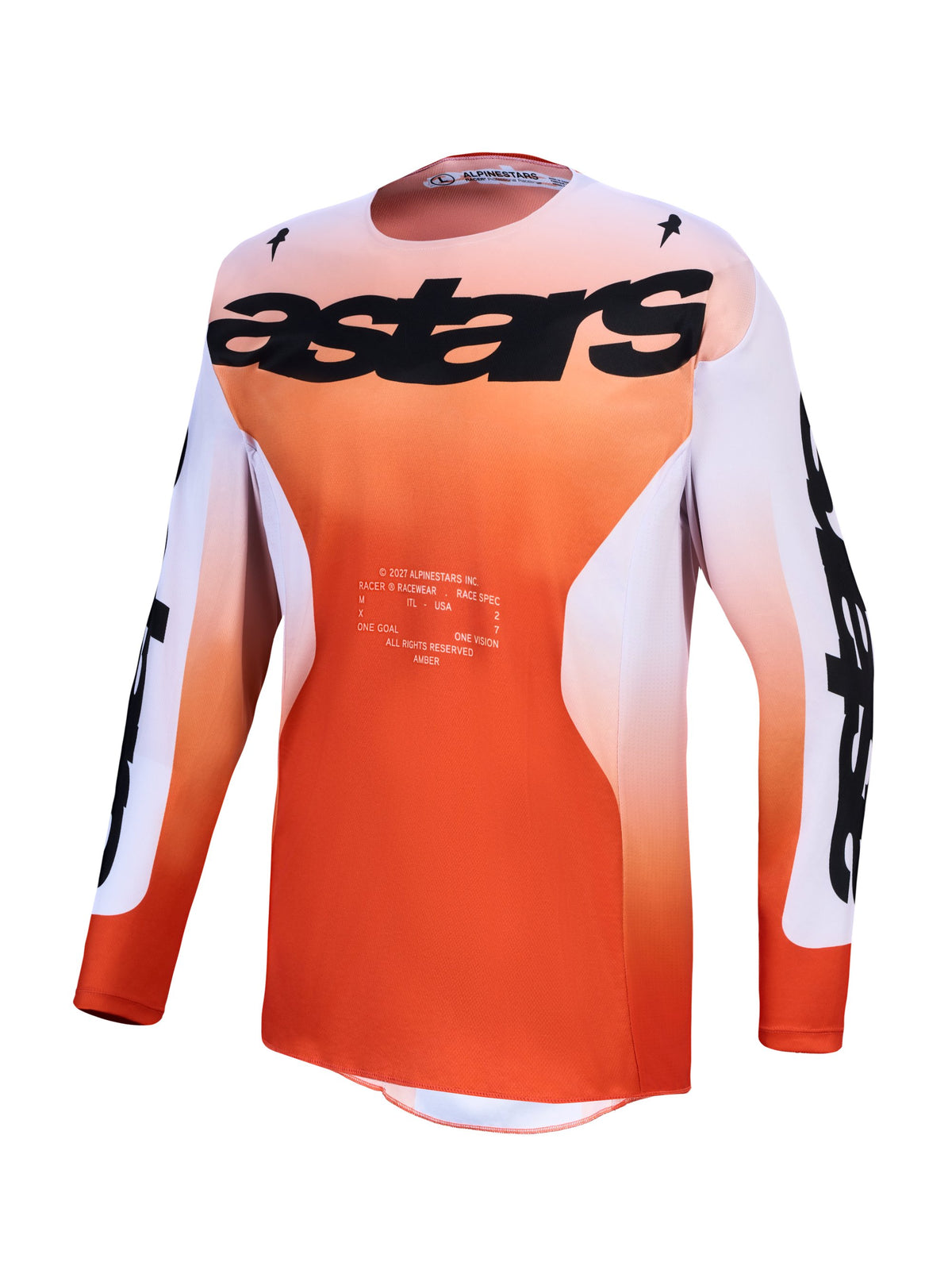 Alpinestars Jersey Racer Amber Red/Lilac/Black