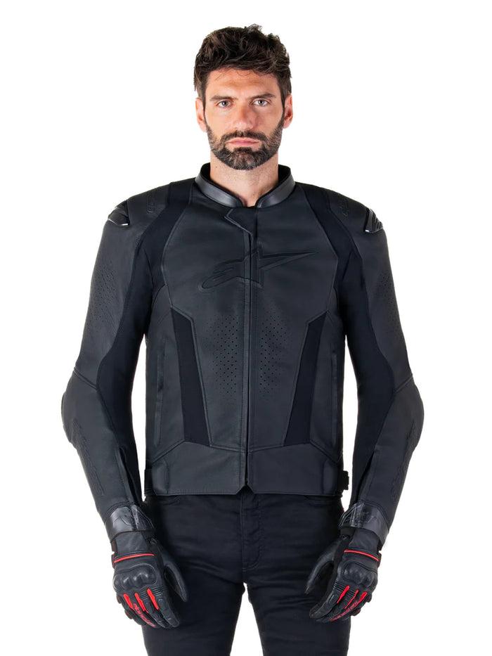 Alpinestars Leather Jacket Missile v3 Black/Black