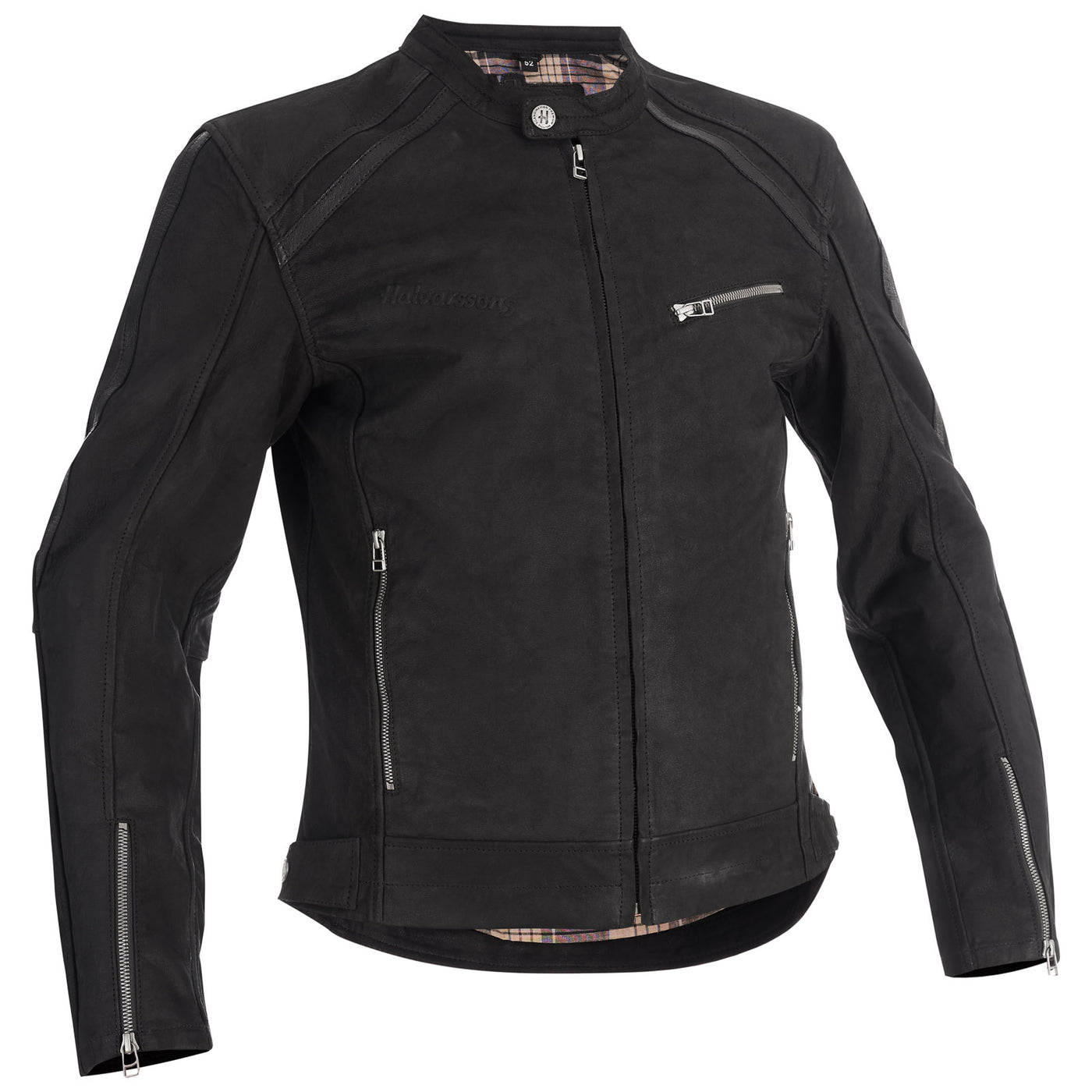 Halvarssons Leather Jacket Sandtorp Black