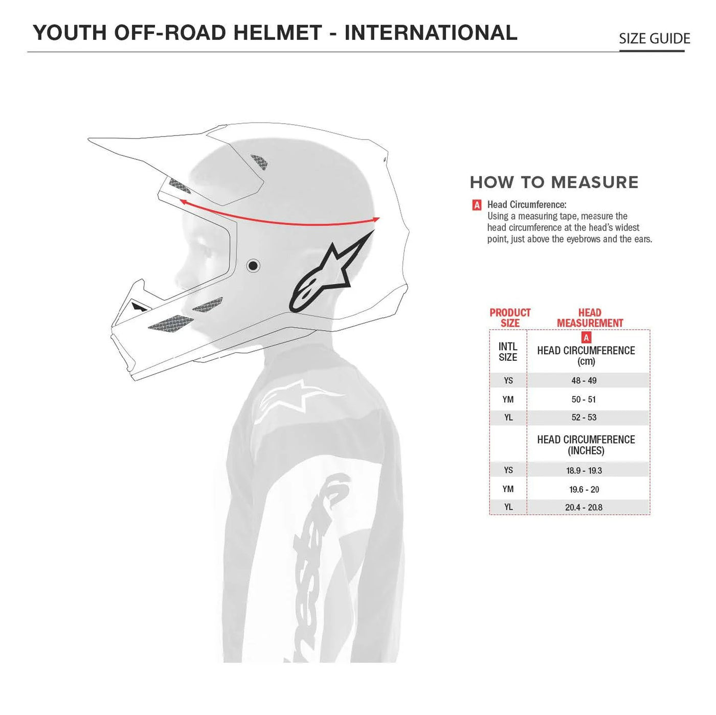 Alpinestars Helmet SM3 Youth Black Matt