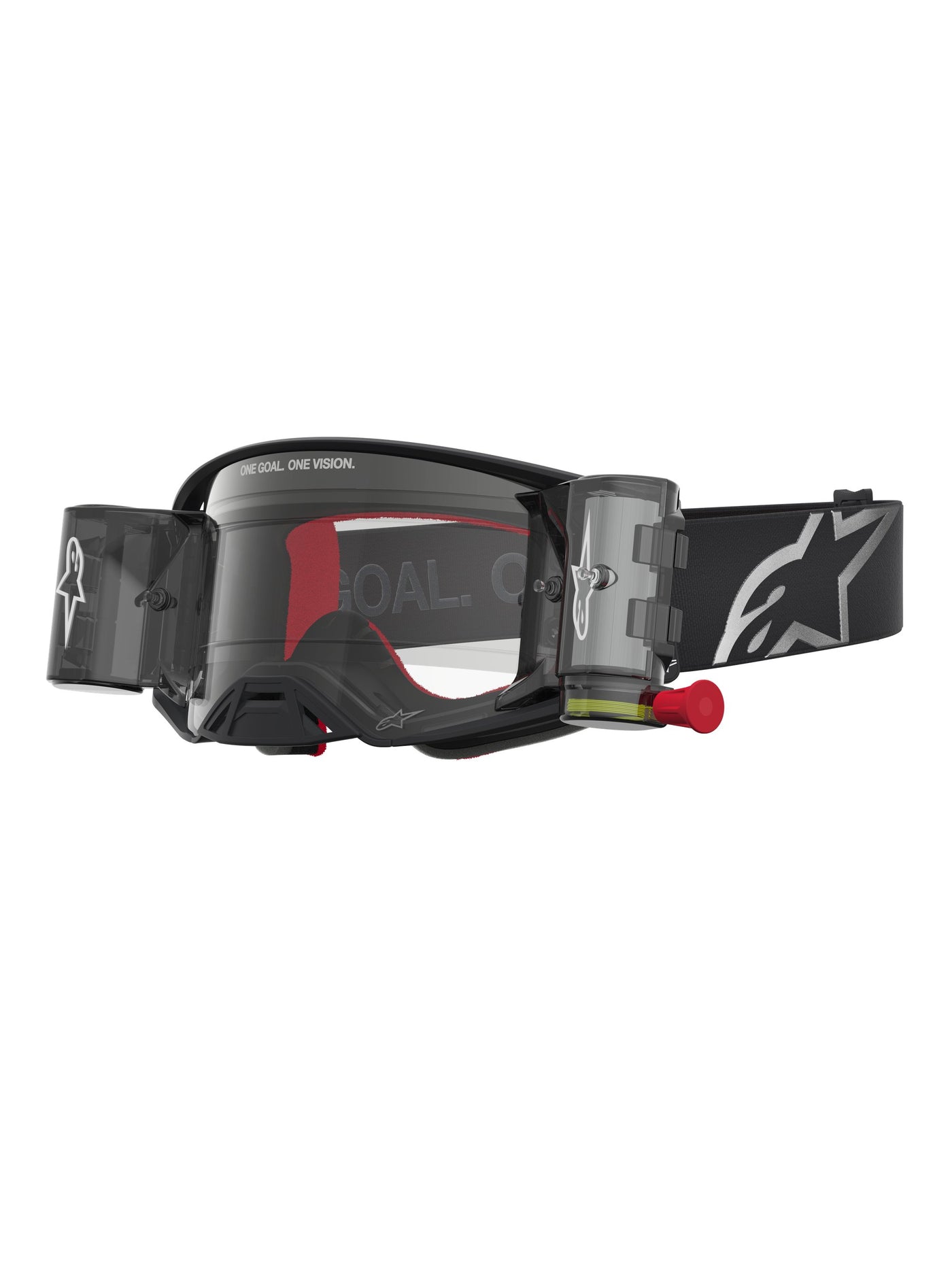 Alpinestars Goggle Supertech Firma Roll-Off Black Silver Clear