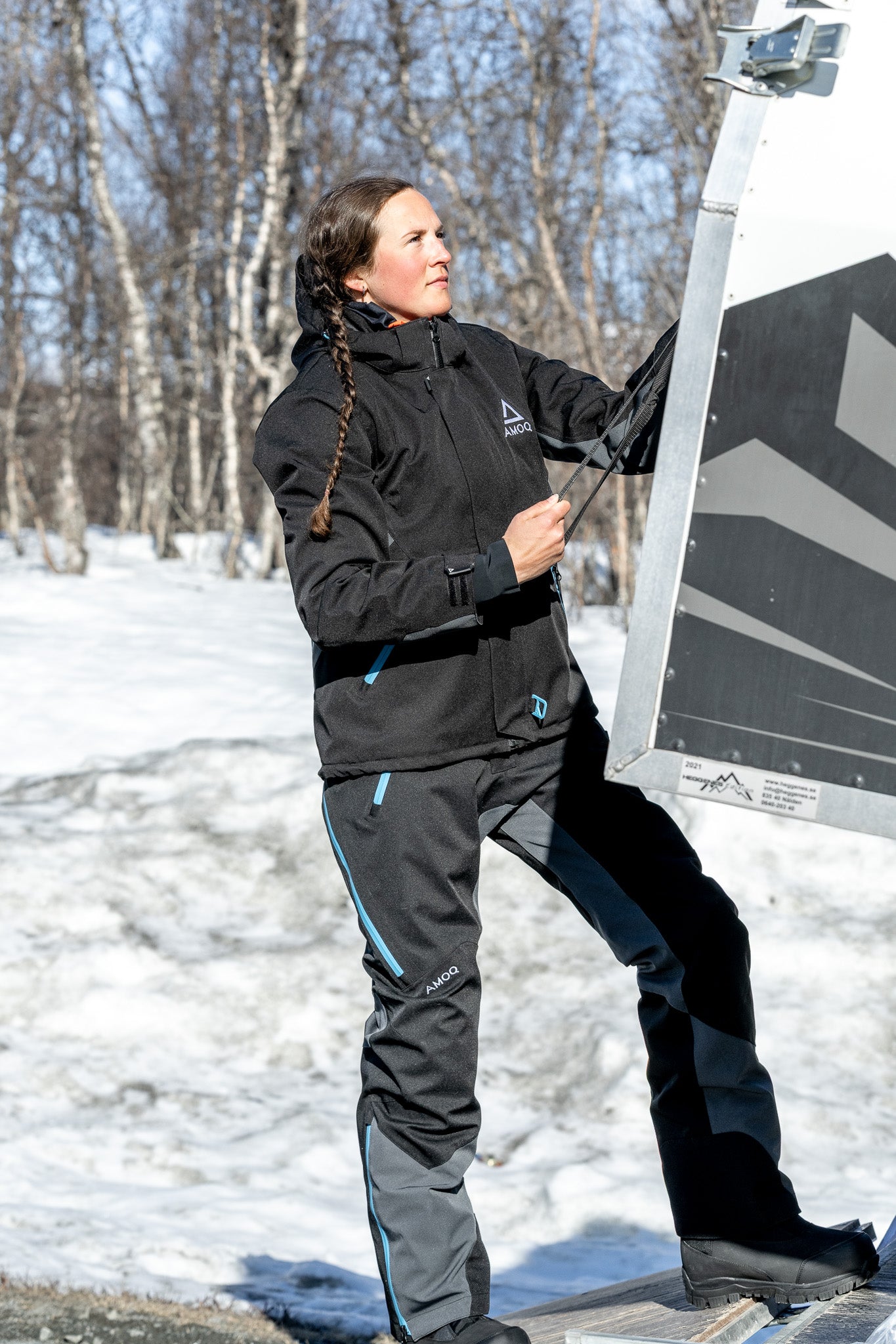 AMOQ Vernal V2 W's Jacket Black/Turquoise
