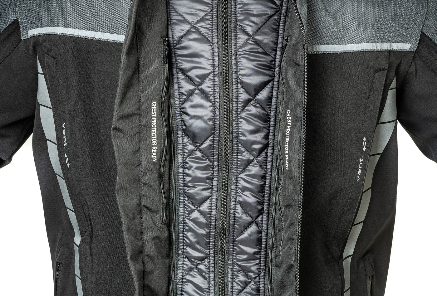Lindstrands textile jacket Bydalen Black/steel grey