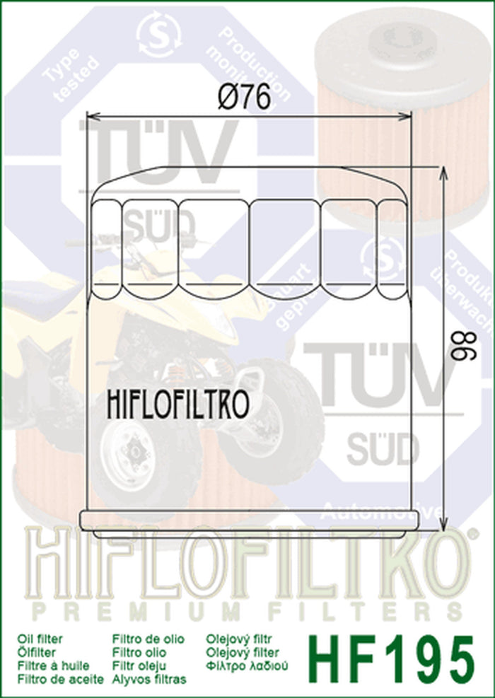 Hiflo Oilfilter HF195