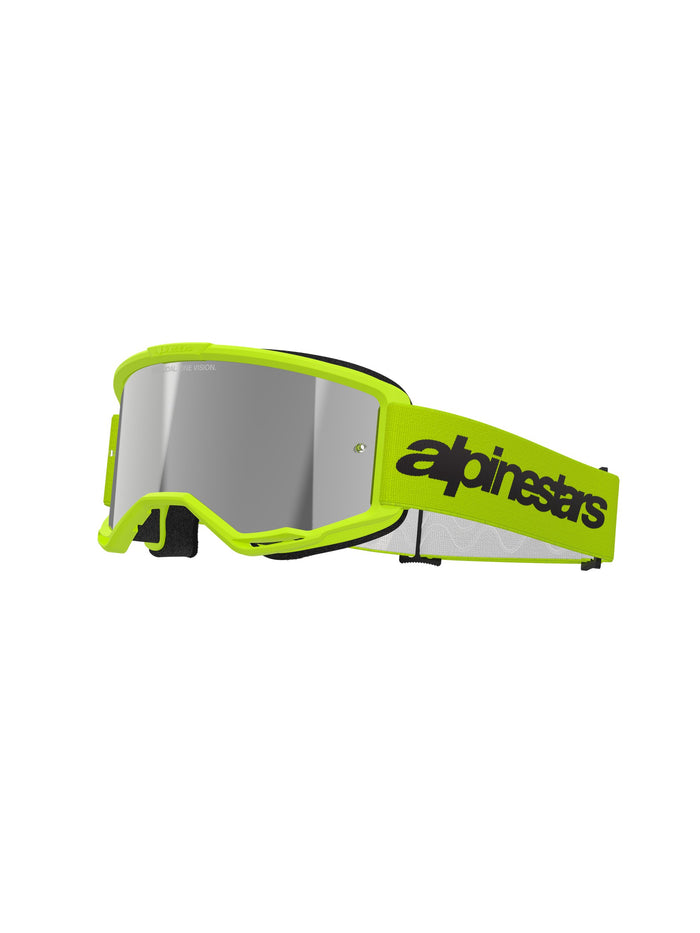 Alpinestars Goggle Vision 3 WORDMARK YELLOW FLUO Mirror SILVER
