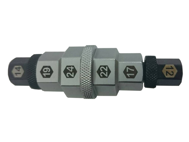 Hyper hex axle tool 12.14.17.19.22.24mm