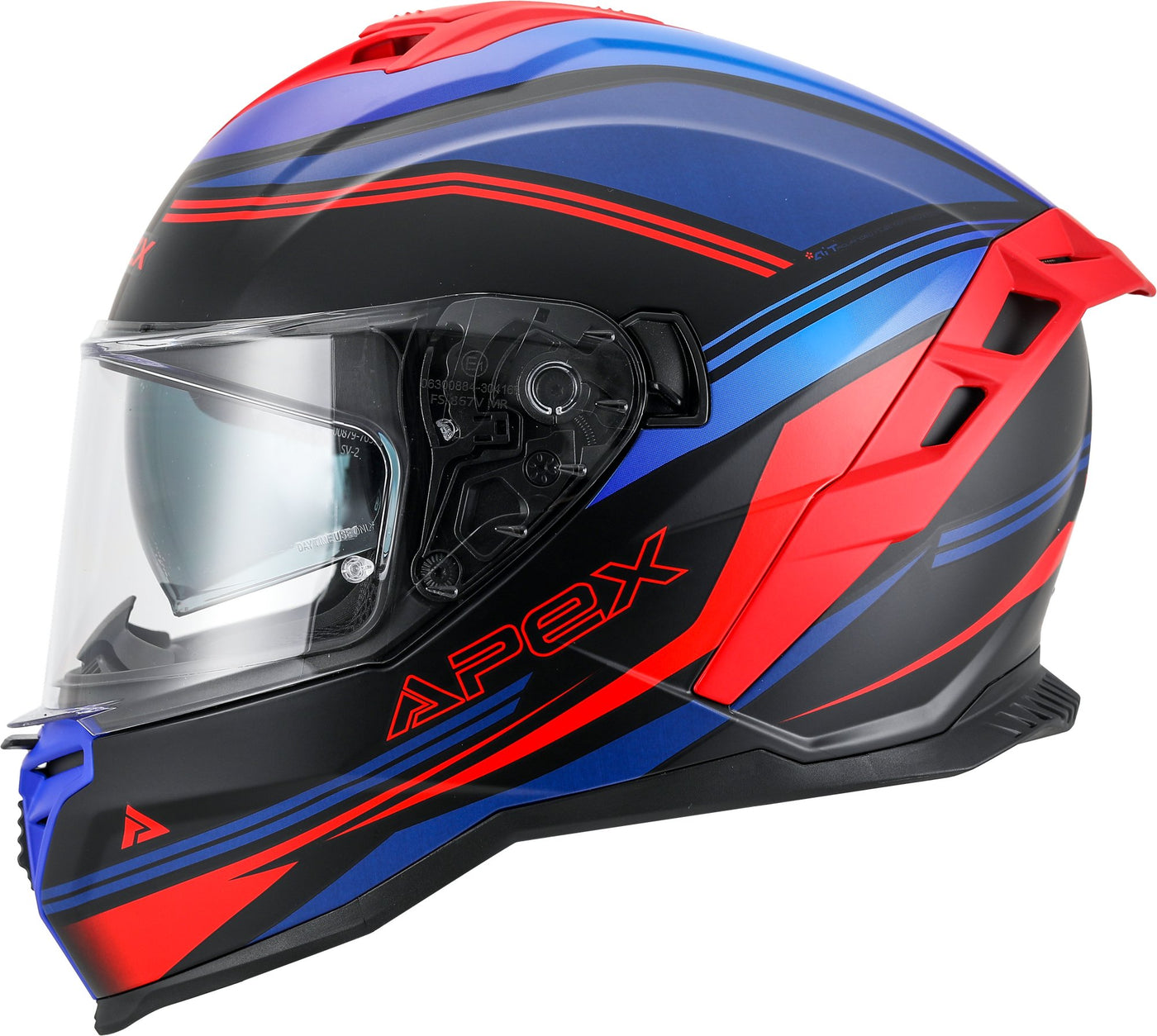 APEX Helmet FI200 Paris blue/red matt