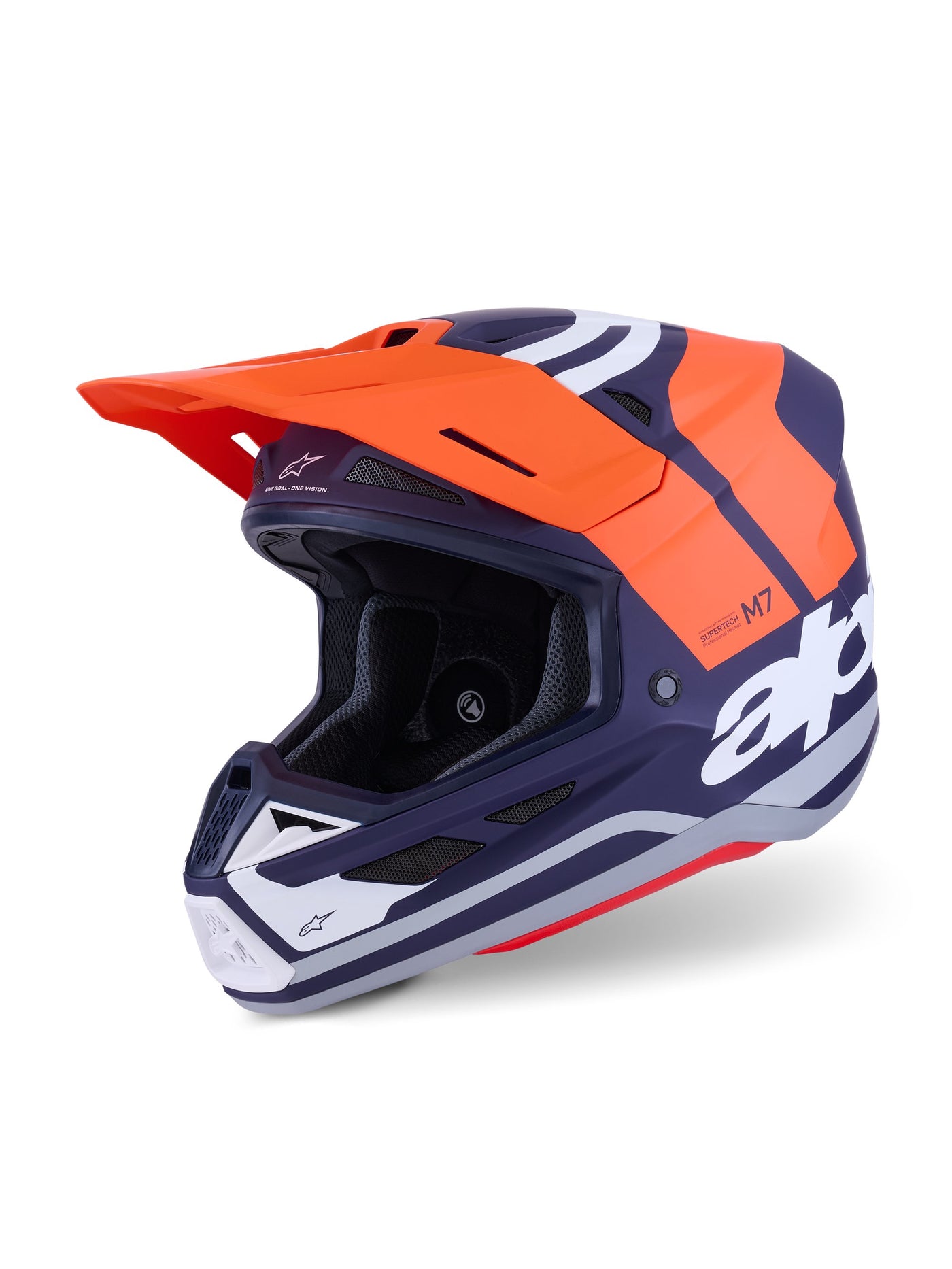 Alpinestars Helmet S-M7 Core Orange/Blue