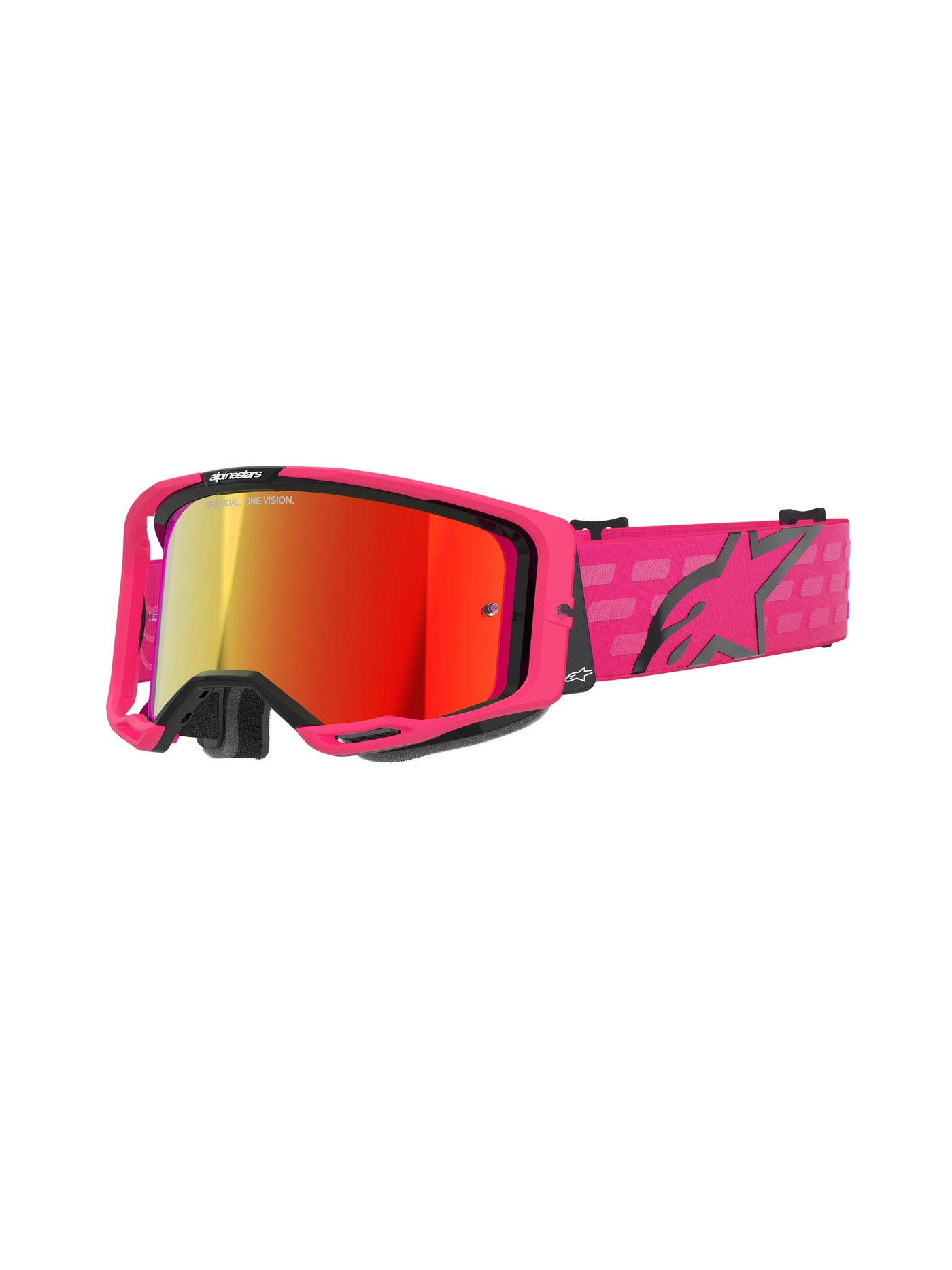Alpinestars Goggle Vision 8 CORP PINK Mirror Red/
