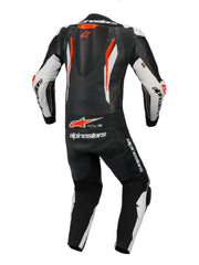 Alpinestars Leather suite 1-pcs GP Tech v5 Black/White/ Fluo Red