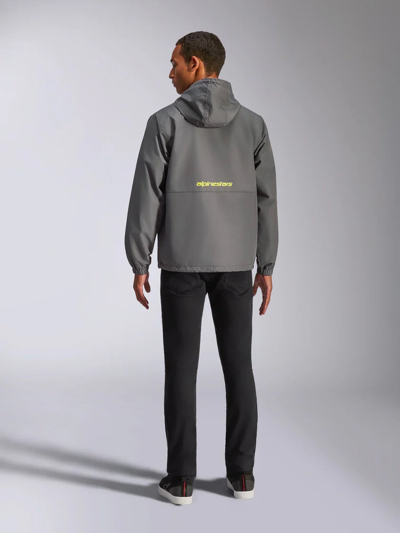 Alpinestars Jacket Speeder Chromium Windbreaker Charcoal Fluo Yellow